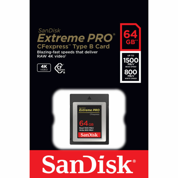 Thẻ nhớ SanDisk 64GB Extreme PRO CFexpress Card Type B