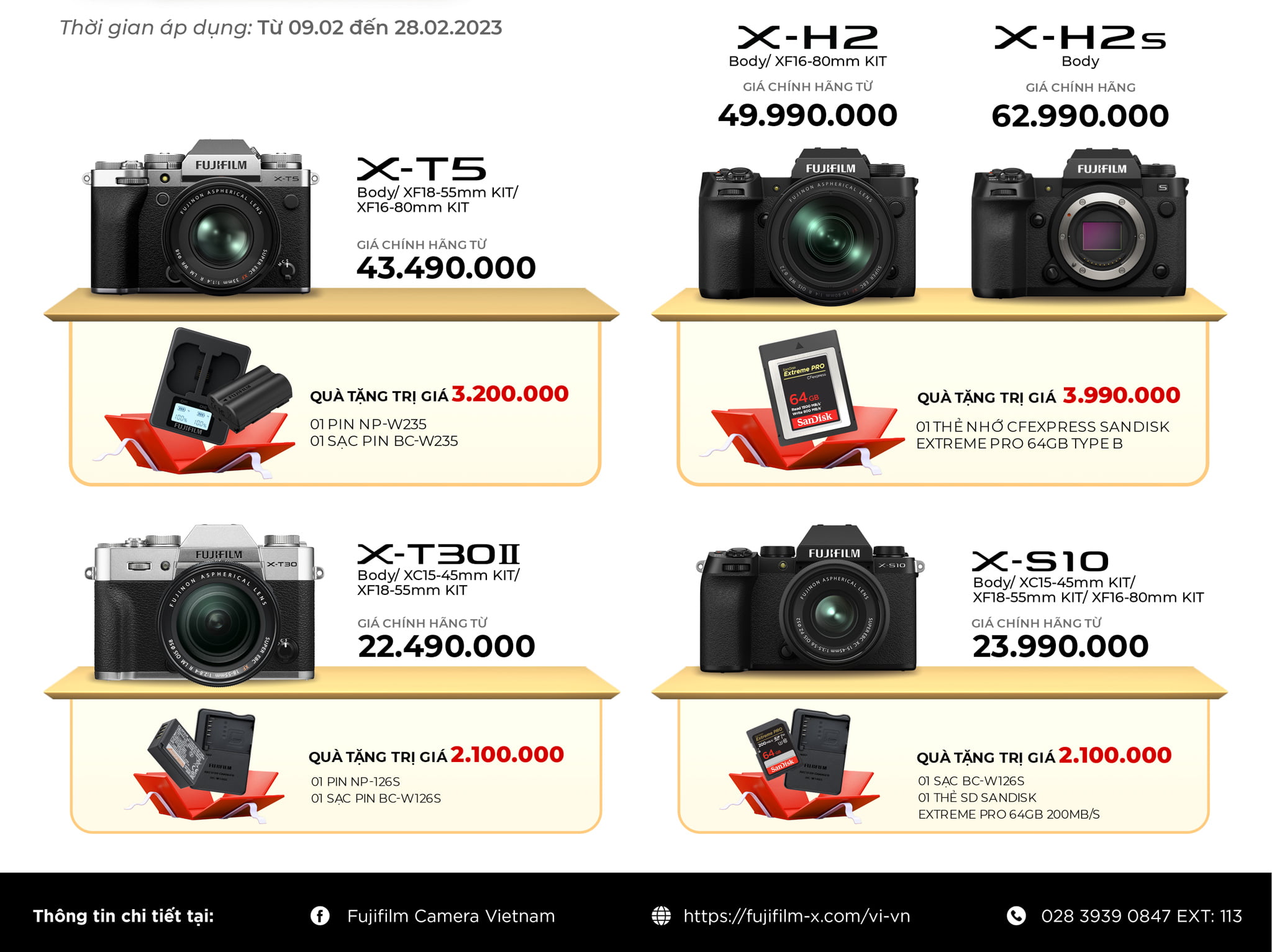 Khuyến mãi tháng 2 giảm giá loạt máy ảnh và ống kính Fujifilm tại WinWinStore