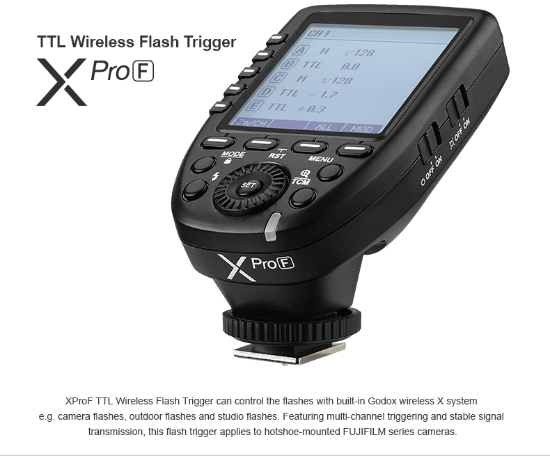 Godox XProF TTL Wireless Flash Trigger cho Fujifilm