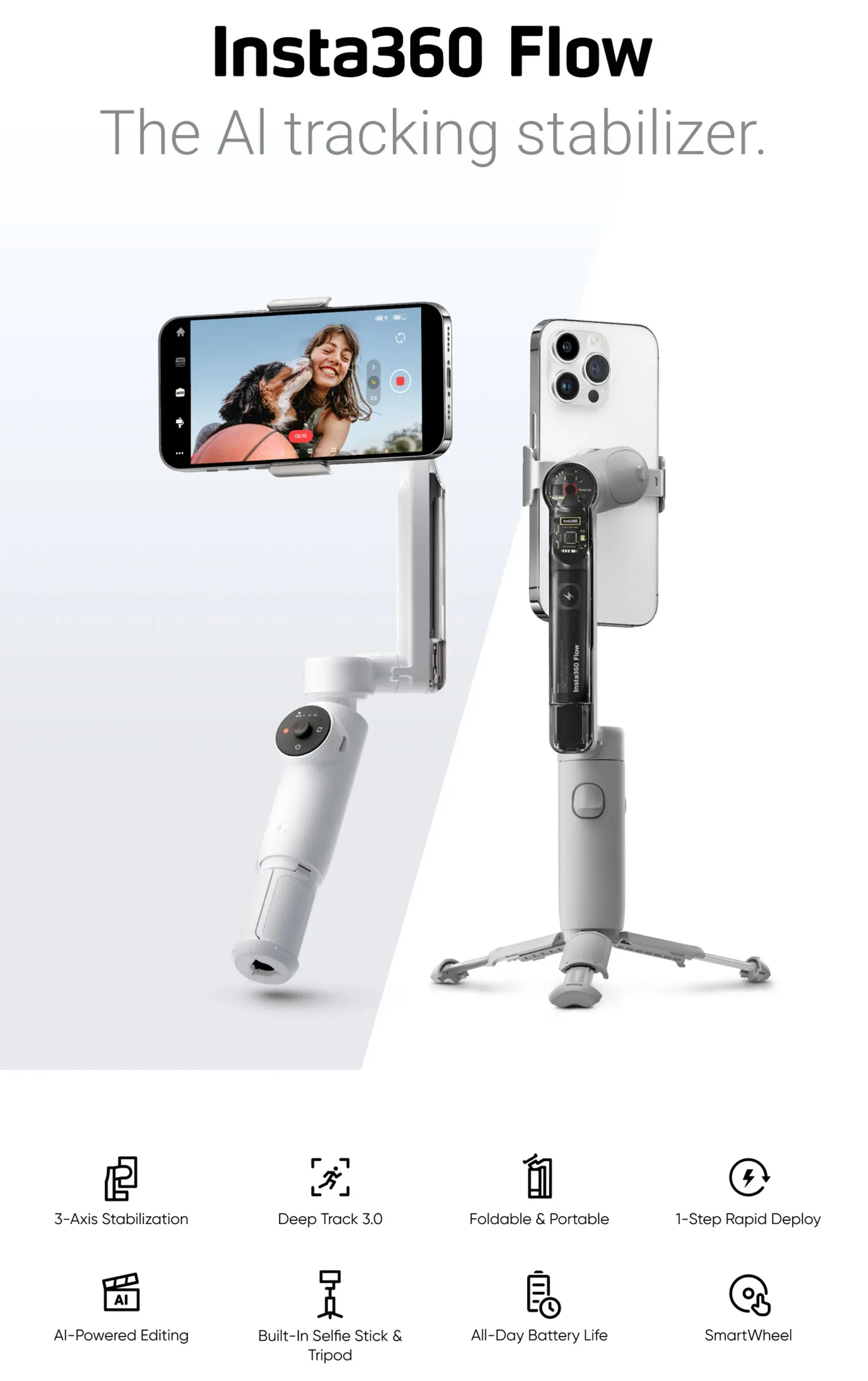 Gimbal Insta360 Flow 04