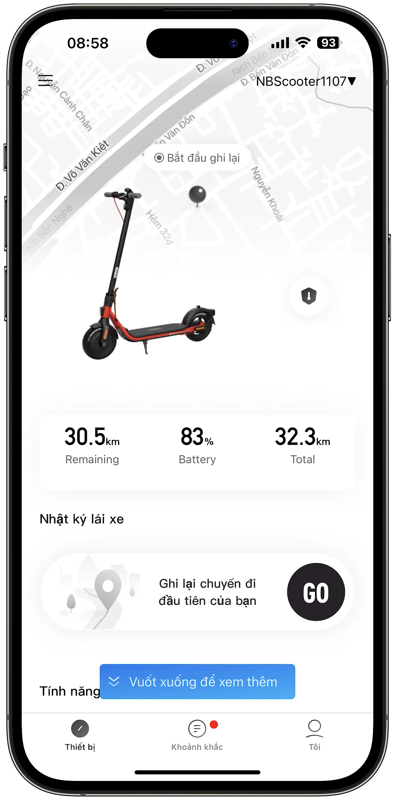 Trên tay xe điện Segway Ninebot KickScooter D38U