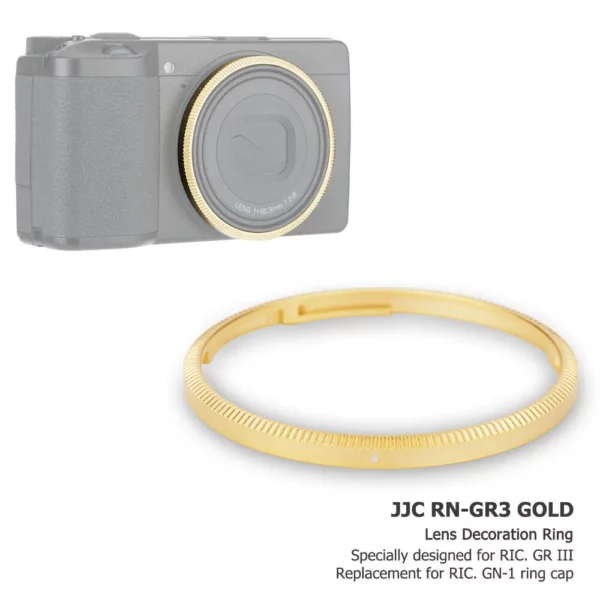Ring JJC GN-1 cho Ricoh GR III - Gold