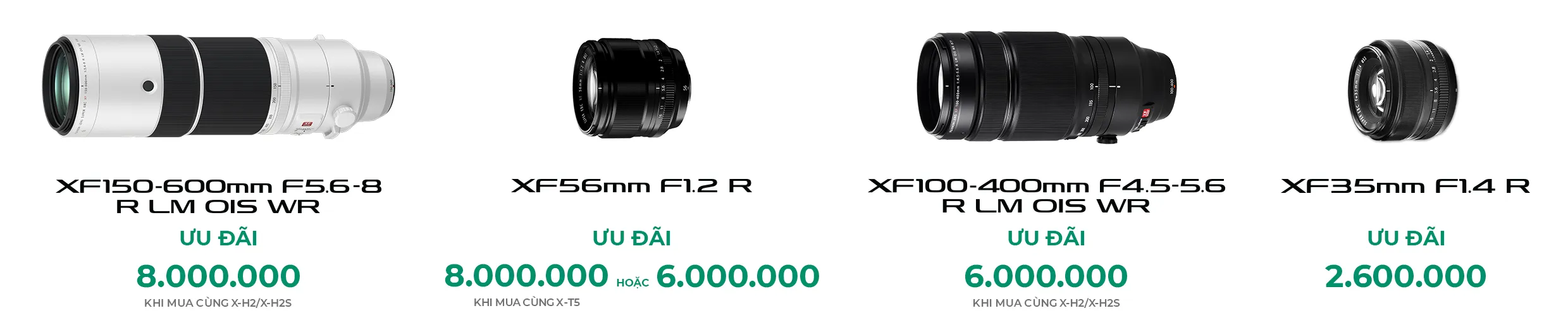 Khuyến mãi tháng 6 cùng Fujifilm: Loạt phần quà khi mua Fujifilm X-H2, X-H2s và X-T5