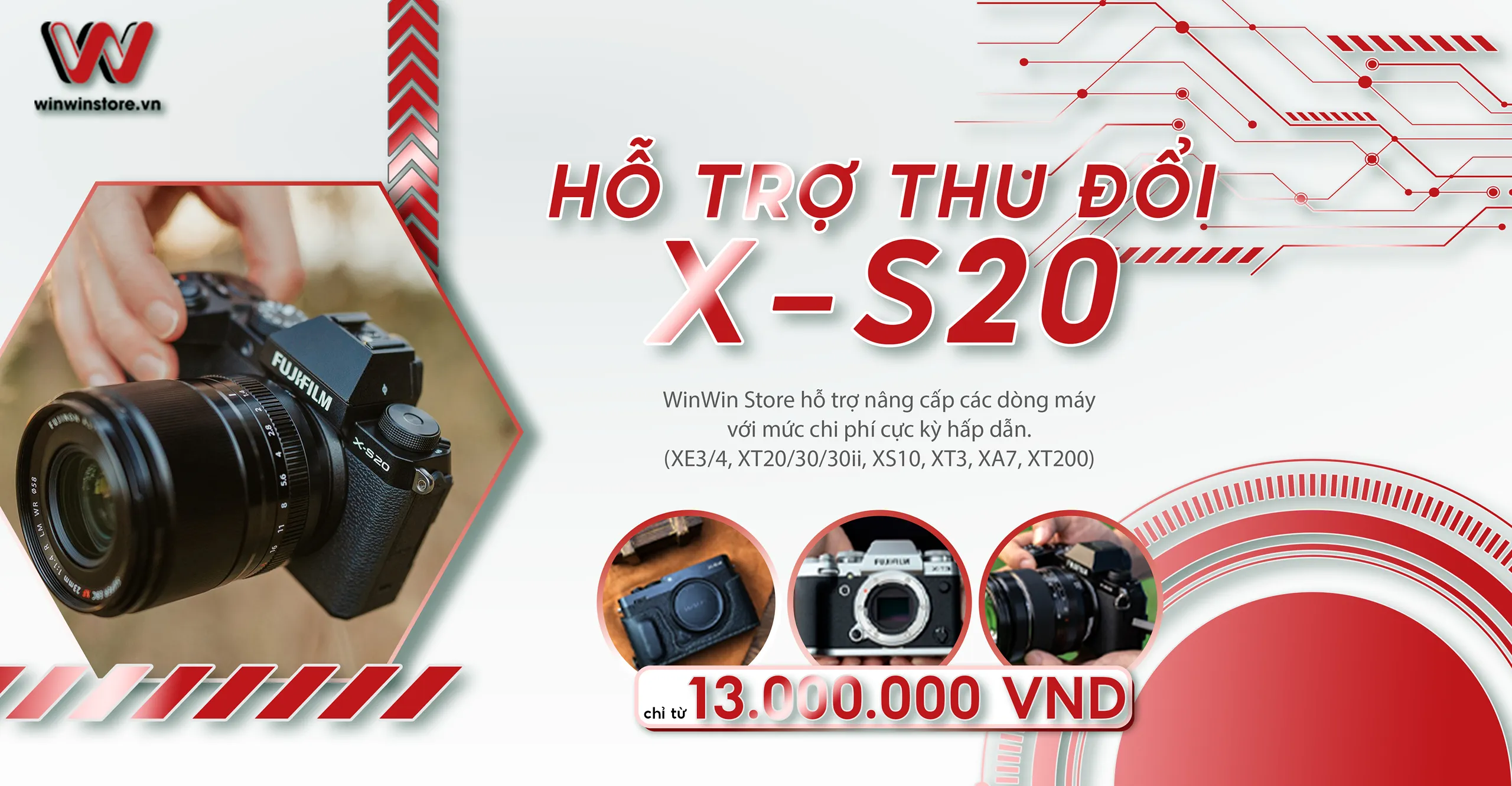 Chương trình hỗ trợ thu cũ đổi mới Fujifilm X-S20: Sở hữu máy ảnh X-S mới nhất chỉ từ 13 triệu đồng