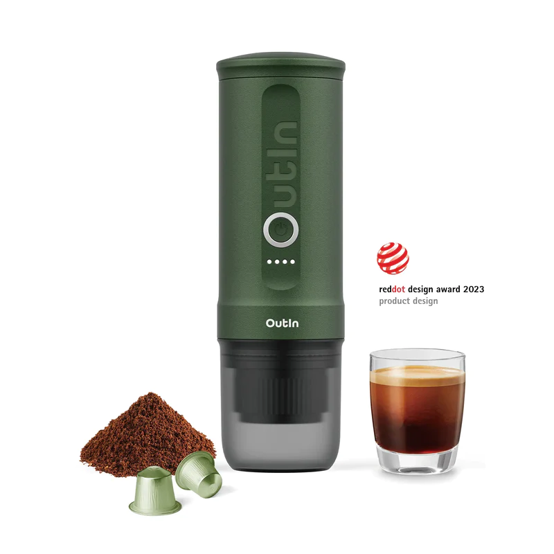 Máy pha cafe Outin Nano Portable Espresso Machine (Crimson Red)