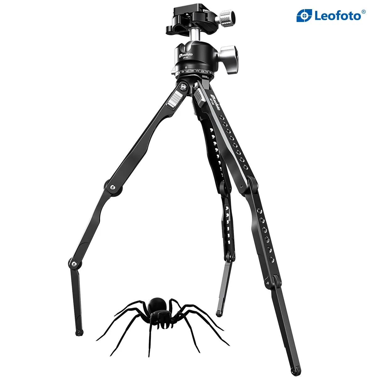 Leofoto ra mắt tripod Leofoto Spider với thiết kế chân với các khớp gập