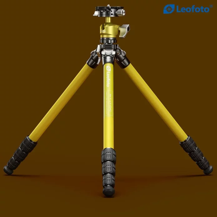 Chân máy ảnh Leofoto LY-224C Carbon Fiber với LH-25R Ball Head (Yellow)
