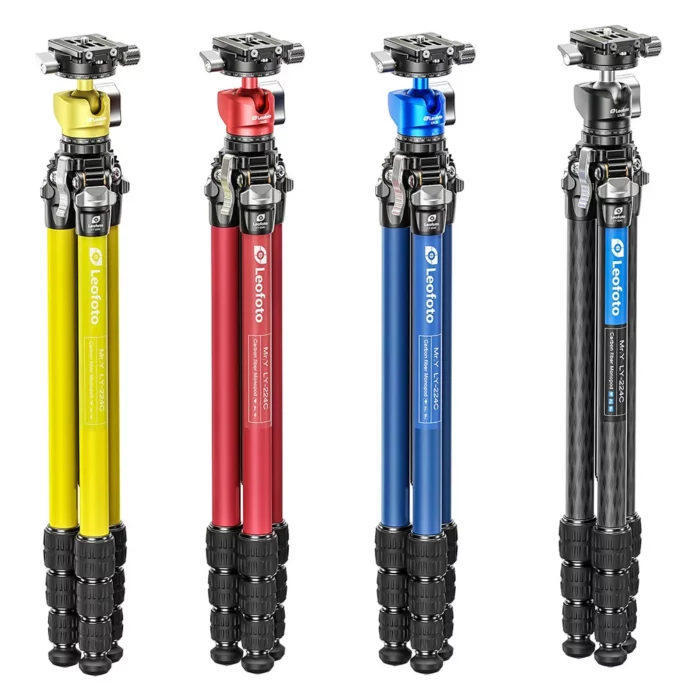 Chân máy ảnh Leofoto LY-224C Carbon Fiber với LH-25R Ball Head (Yellow)