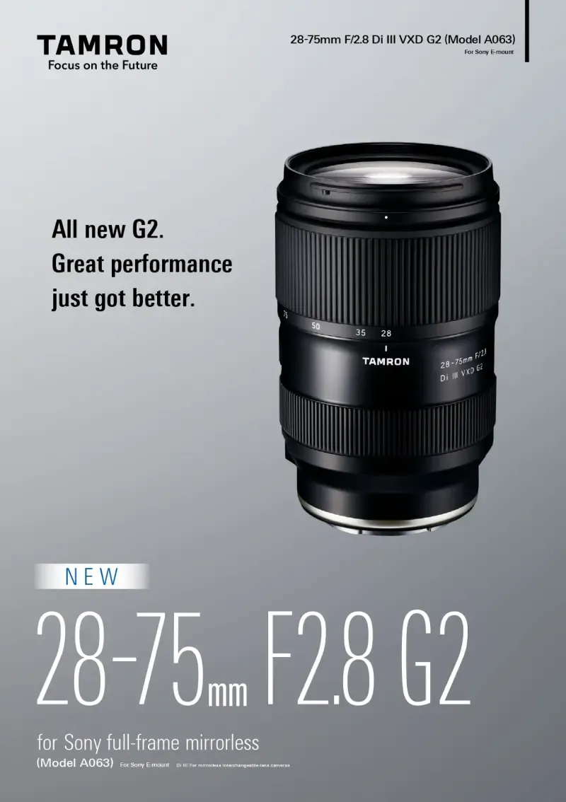 Ống kính Tamron 28-75mm F2.8 Di III VXD G2 cho Sony E