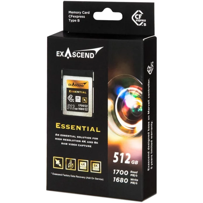 Thẻ nhớ CFexpress Type B Exascend Essential 512GB