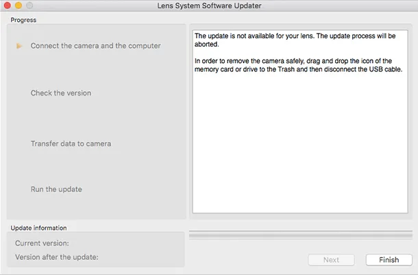 Cap nhat firmware sigma cho sony 1