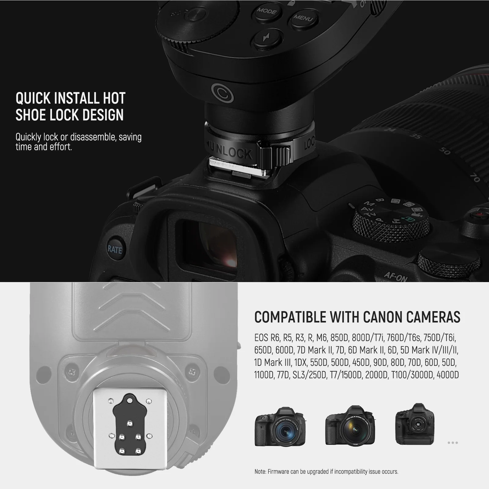 Trigger Neewer QPRO-C TTL Wireless cho Canon