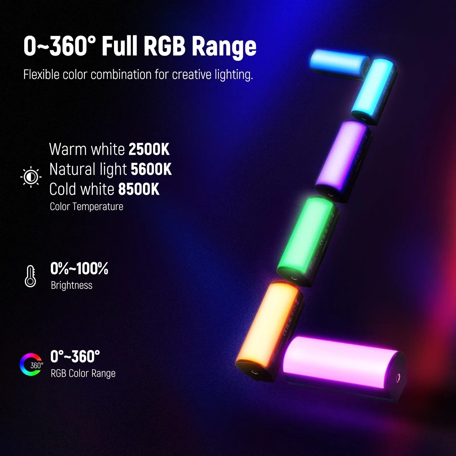 Đèn Neewer TL96 RGB Magnetic Handheld Light Stick