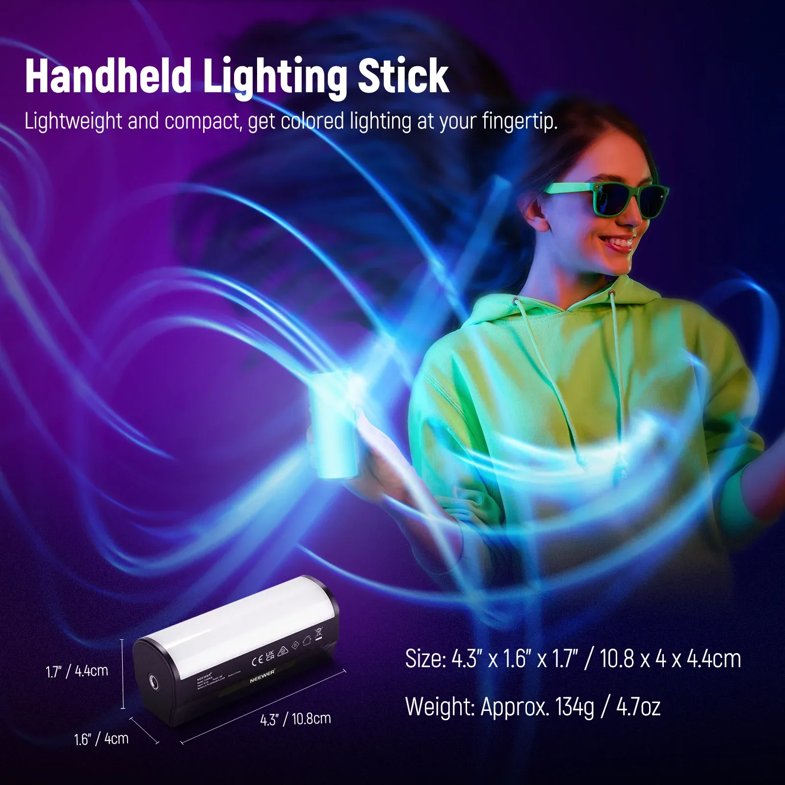 Đèn Neewer TL96 RGB Magnetic Handheld Light Stick