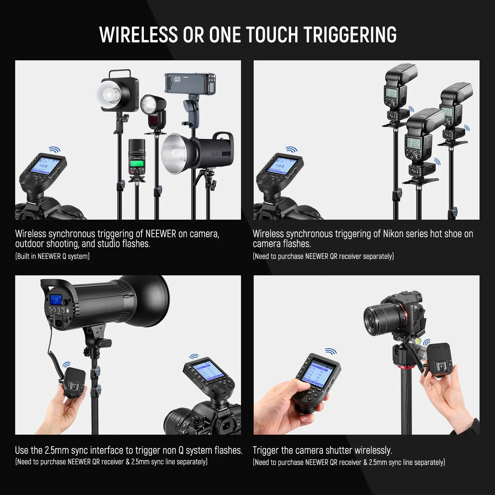 Trigger Neewer QPRO-N TTL Wireless cho Nikon