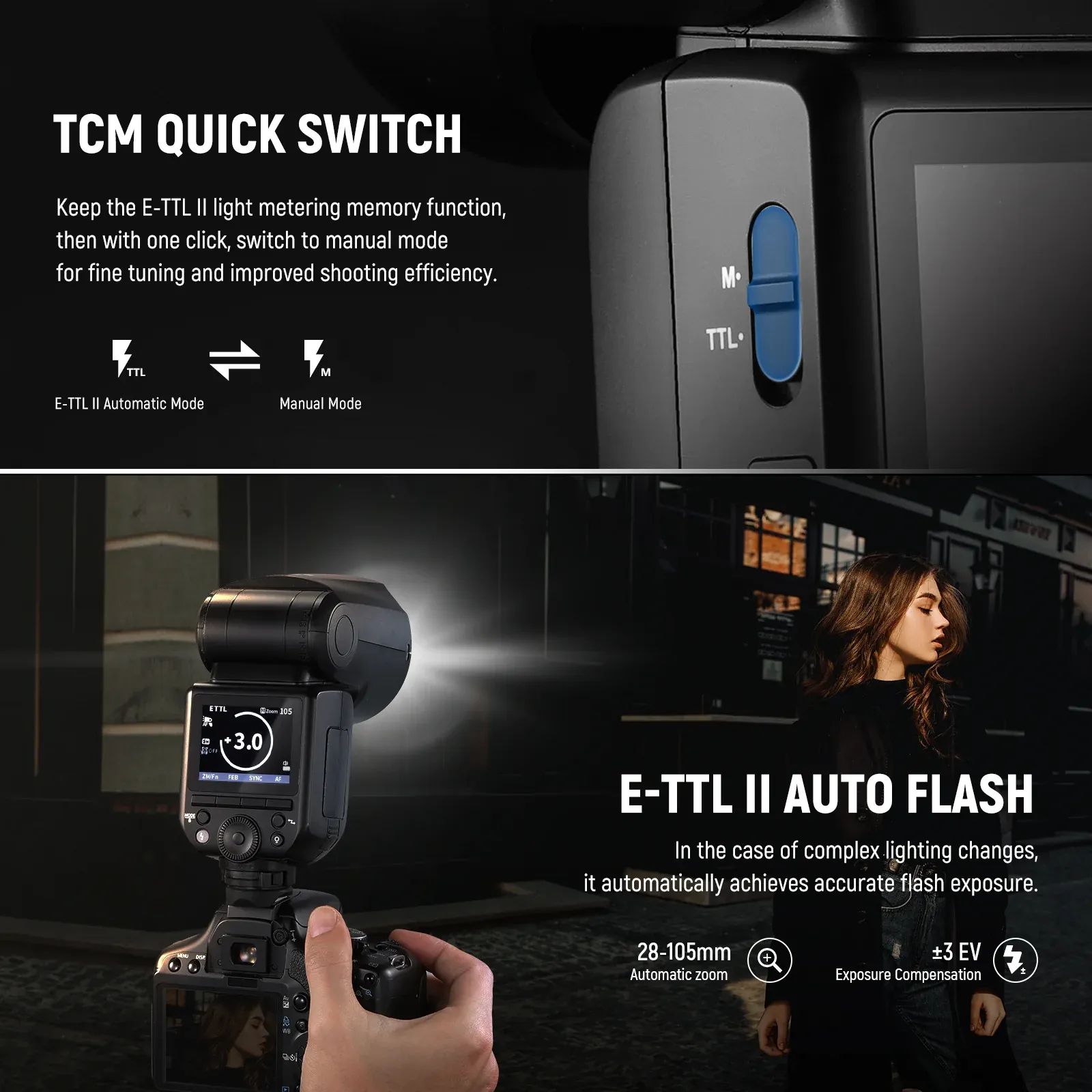 Đèn flash Neewer Z2-C TTL Speedlite cho Canon