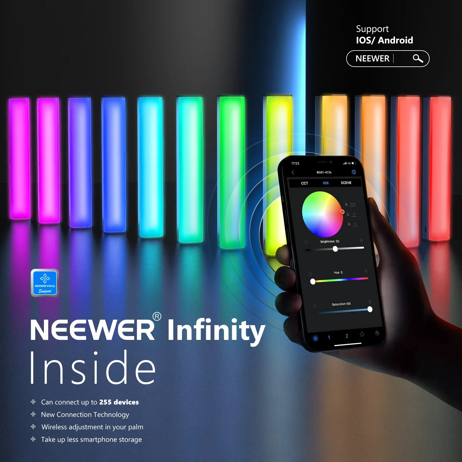Đèn Neewer RGB1 Magnetic Handheld Light Stick
