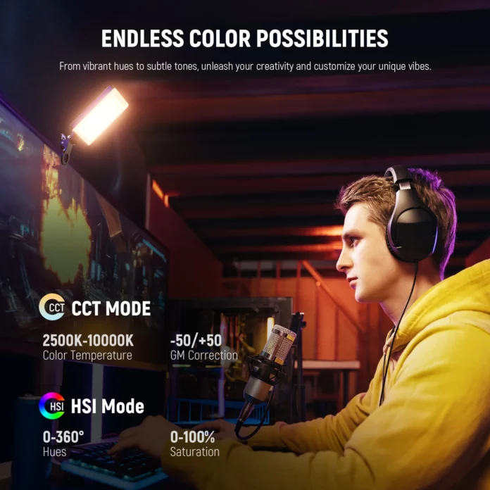 Đèn Neewer VL67C RGB Phone Selfie Light