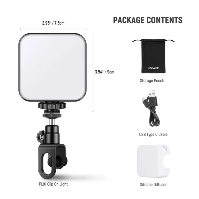Đèn Neewer PL81 Clip On Light Selfie Light
