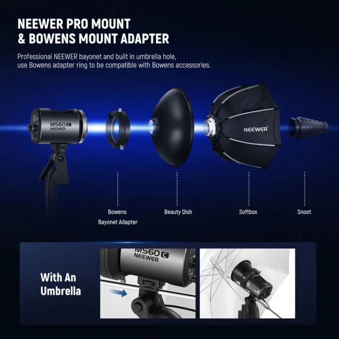 Đèn Neewer MS60C RGB LED Monolight