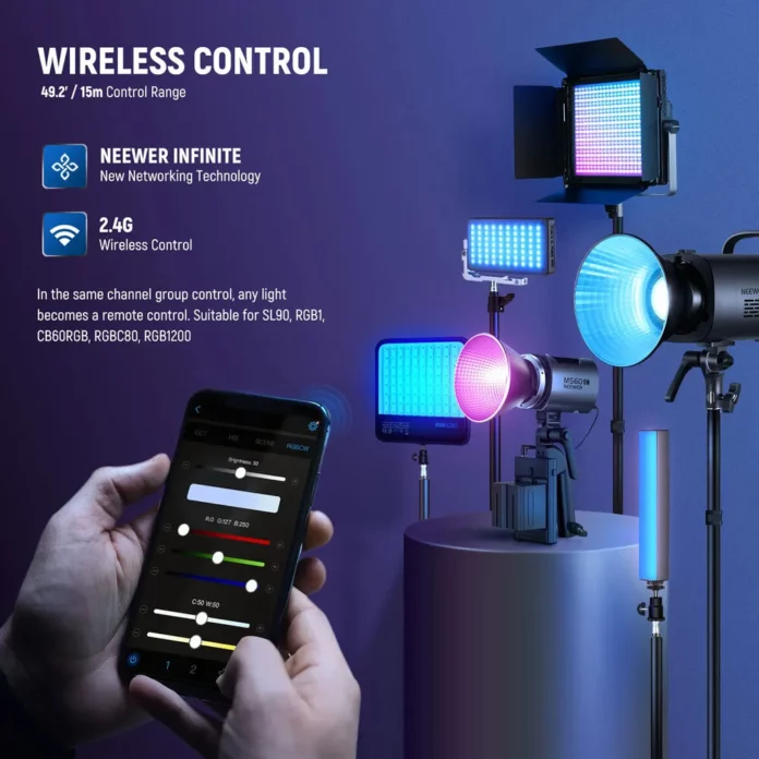 Đèn Neewer MS60C RGB LED Monolight