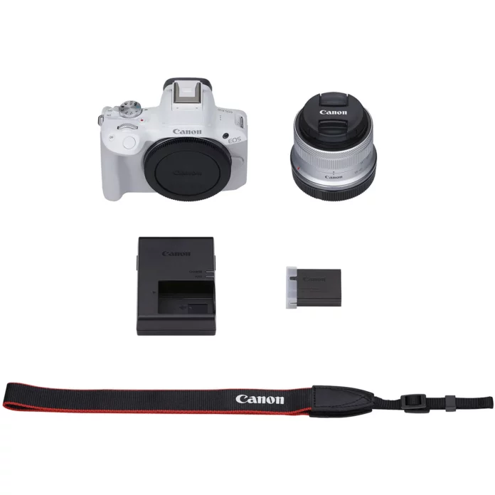 Máy ảnh Canon EOS R50 với ống kính 18-45mm (White)