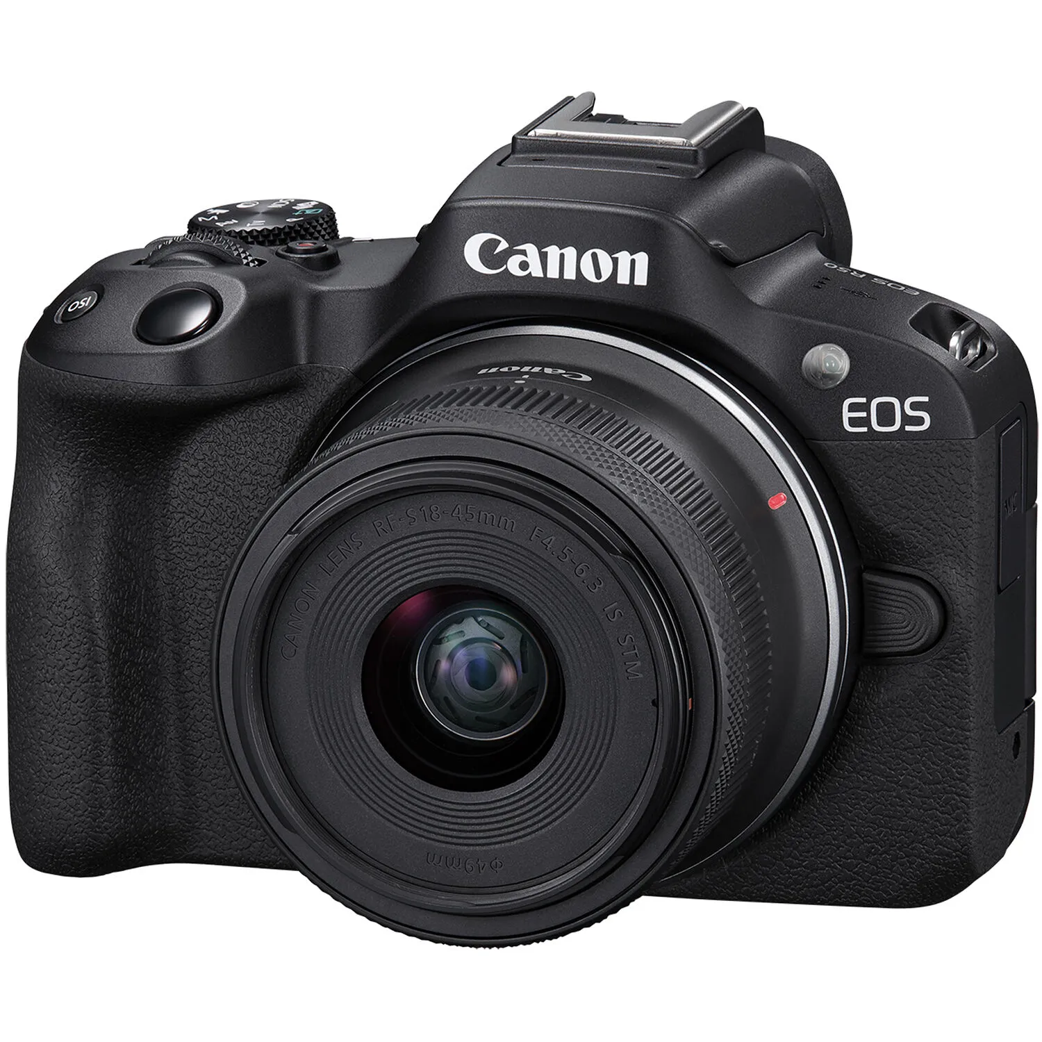 may anh canon eos r50 voi ong kinh 18 45mm black 1