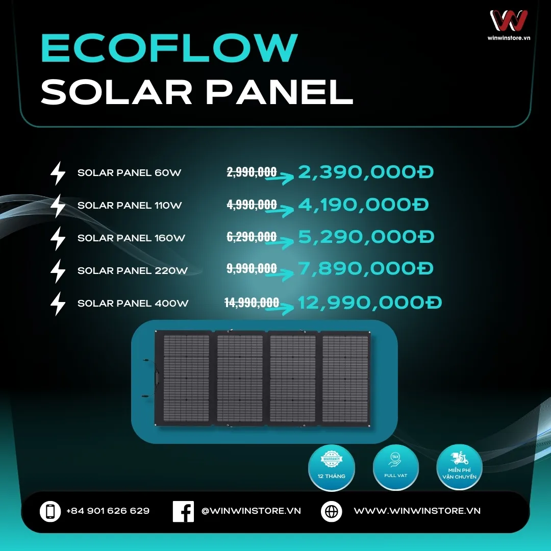 Chương trình khuyến mãi trạm năng lượng EcoFlow tại WinWinStore, chỉ từ 5 triệu đồng có ngay trạm xịn cùng phần quà hấp dẫn