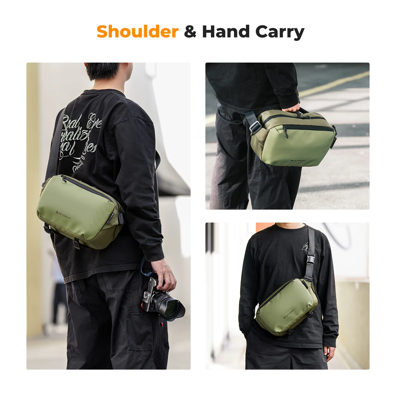 Túi đeo chéo K&F Concept Sling Bag 10L - KF13.157 (Dark Green)