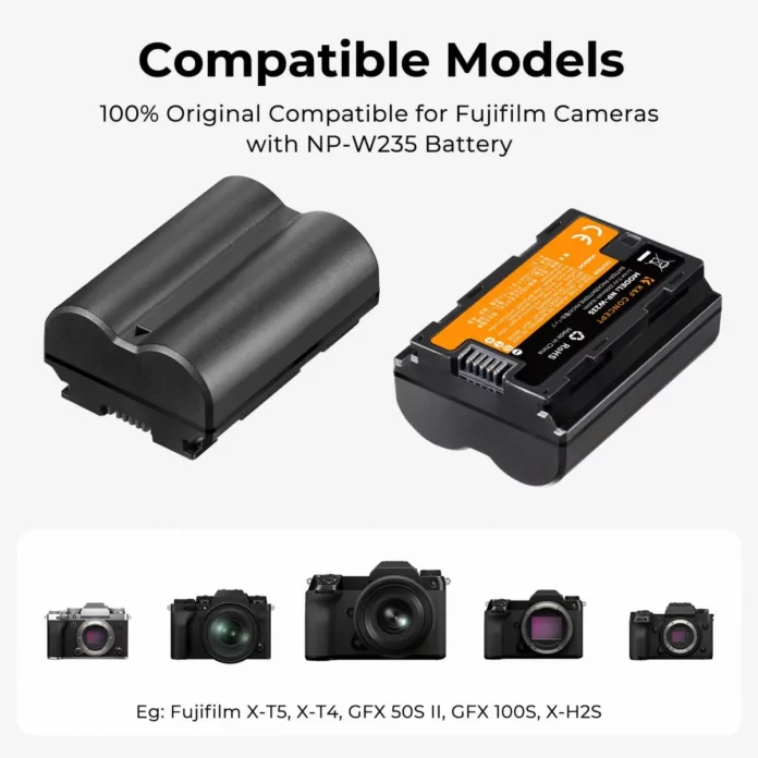 Bộ pin sạc K&F Concept cho Fujifilm | NP-W235
