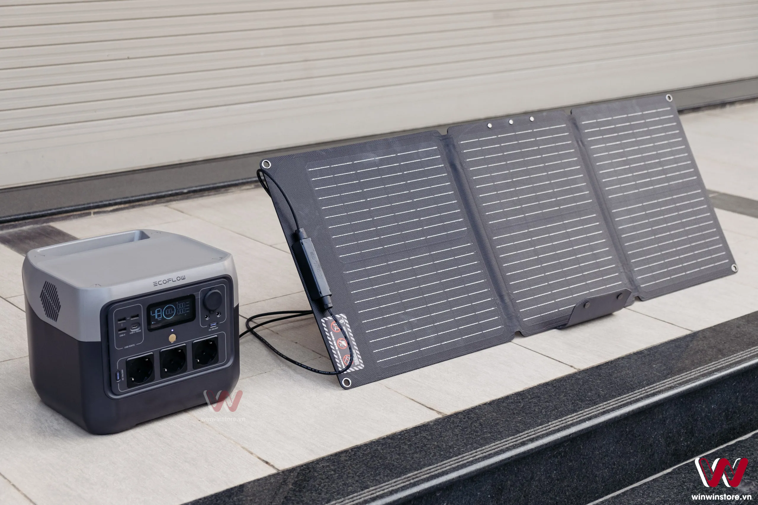 Ecoflow River 2 Pro với quà tặng độc quyền từ WinWinStore là tấm pin sạc năng lượng mặt trời 60W