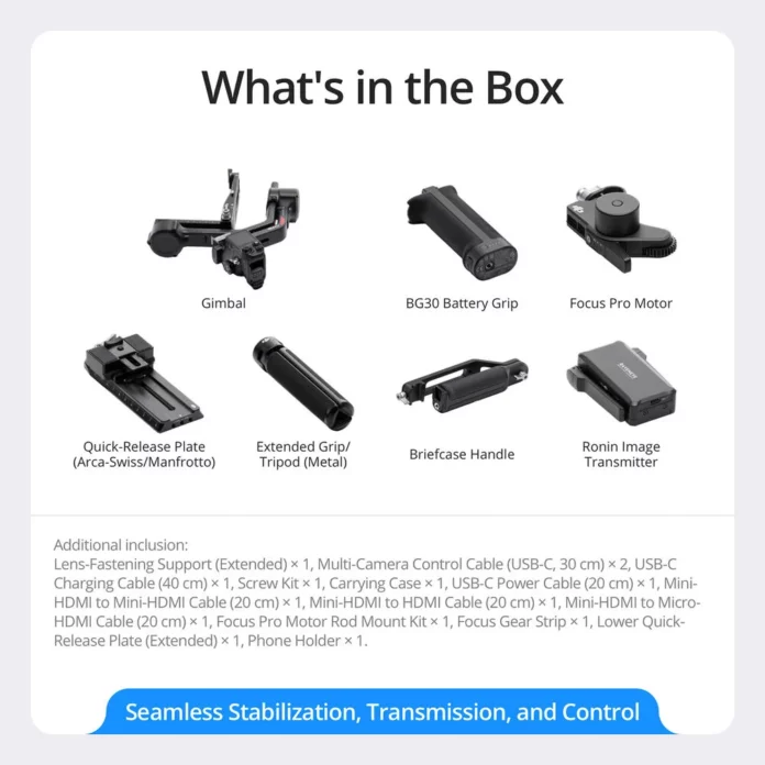 Tay cầm chống rung DJI RS 4 Pro Combo