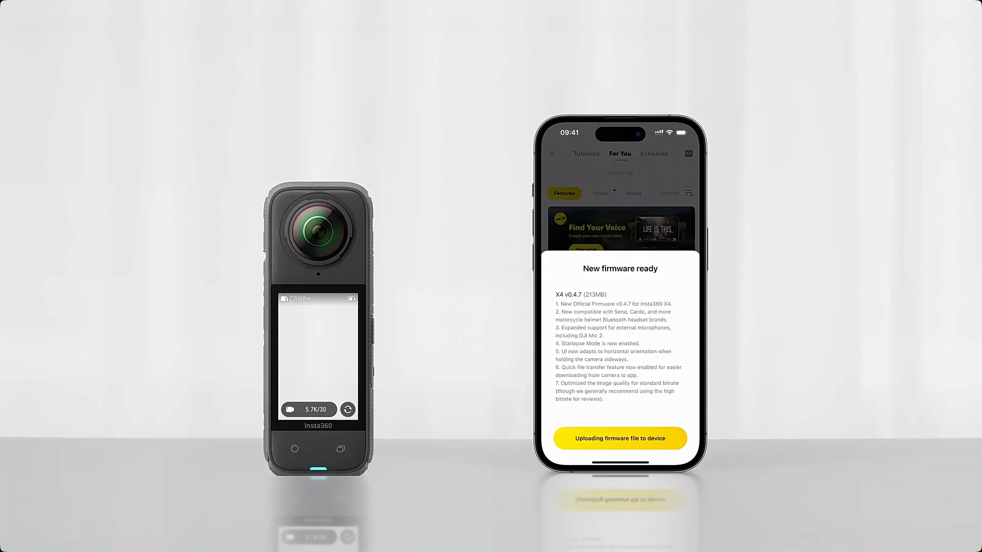 insta360 x4 update mobile 3