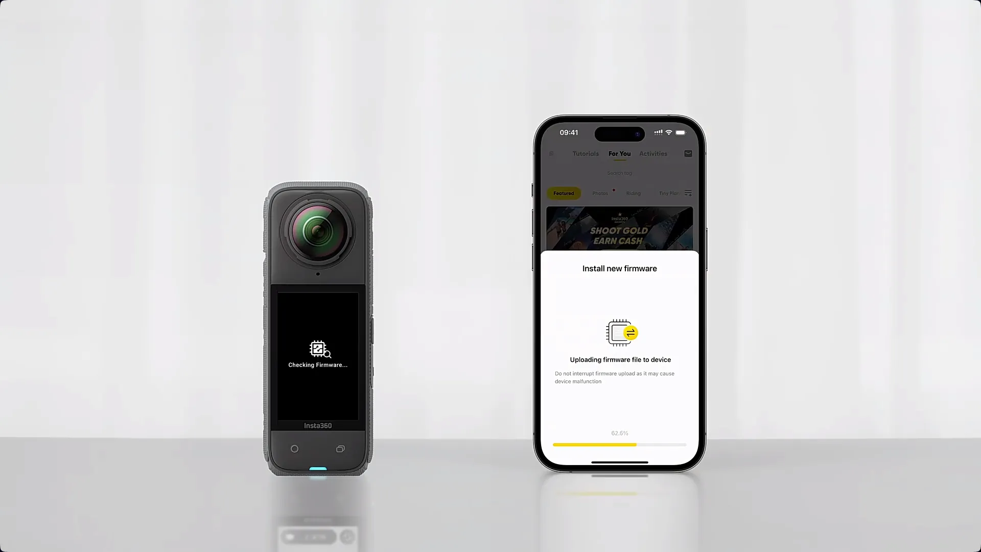insta360 x4 update mobile 4