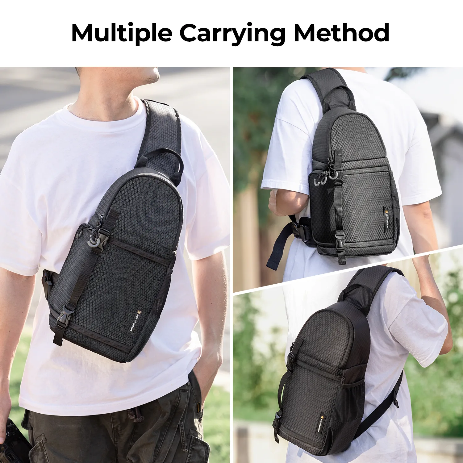 Túi đeo chéo K&F Concept Sling Bag 10L - KF13.141 (Black)