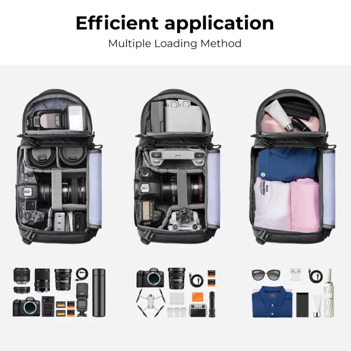 Balo đeo chéo K&F Concept Sling Bag 10L - KF13.141 (Black)