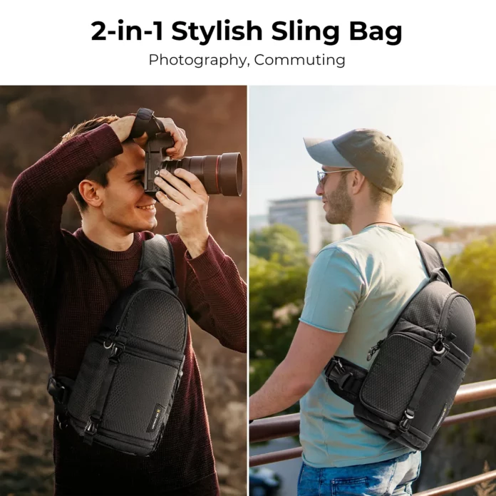 Balo đeo chéo K&F Concept Sling Bag 10L - KF13.141 (Black)