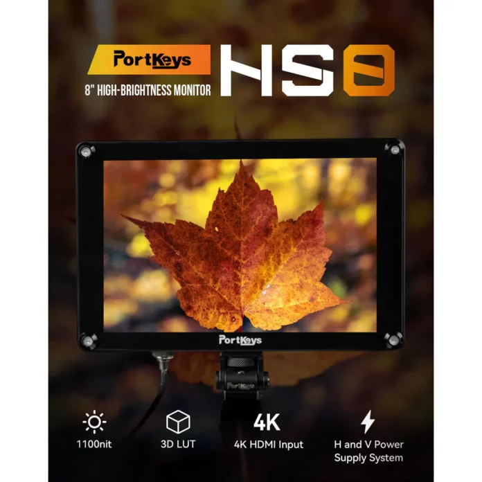 Màn hình Portkeys HS8 hỗ trợ LUT và SDI/HDMI