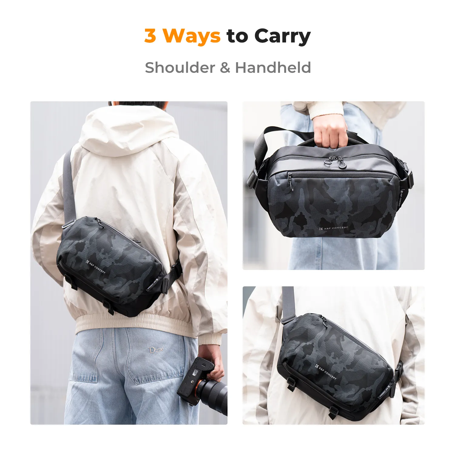 Túi đeo chéo K&F Concept Sling Bag 10L - KF13.157 (Camouflage)