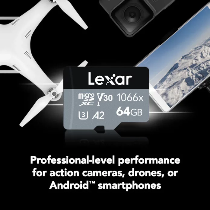 Thẻ nhớ microSD Lexar 64GB Professional 1066x