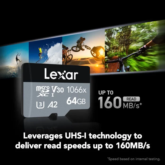 Thẻ nhớ microSD Lexar 64GB Professional 1066x