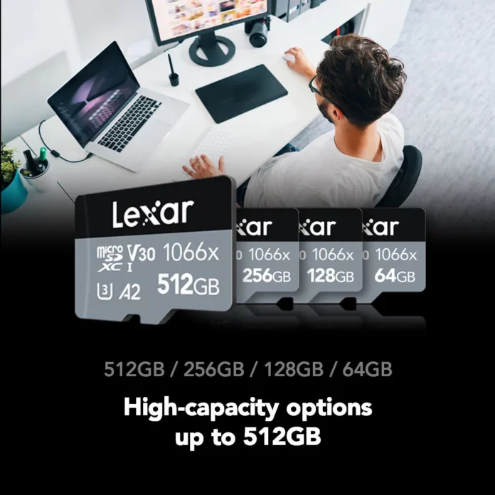 Thẻ nhớ microSD Lexar 64GB Professional 1066x