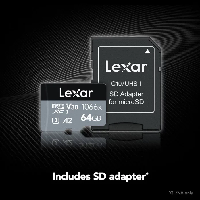 Thẻ nhớ microSD Lexar 64GB Professional 1066x