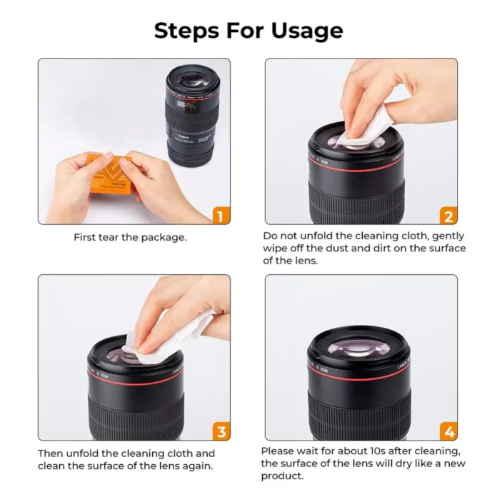 Combo giấy ướt K&F Concept - 120 miếng vệ sinh cho lens và mắt kính