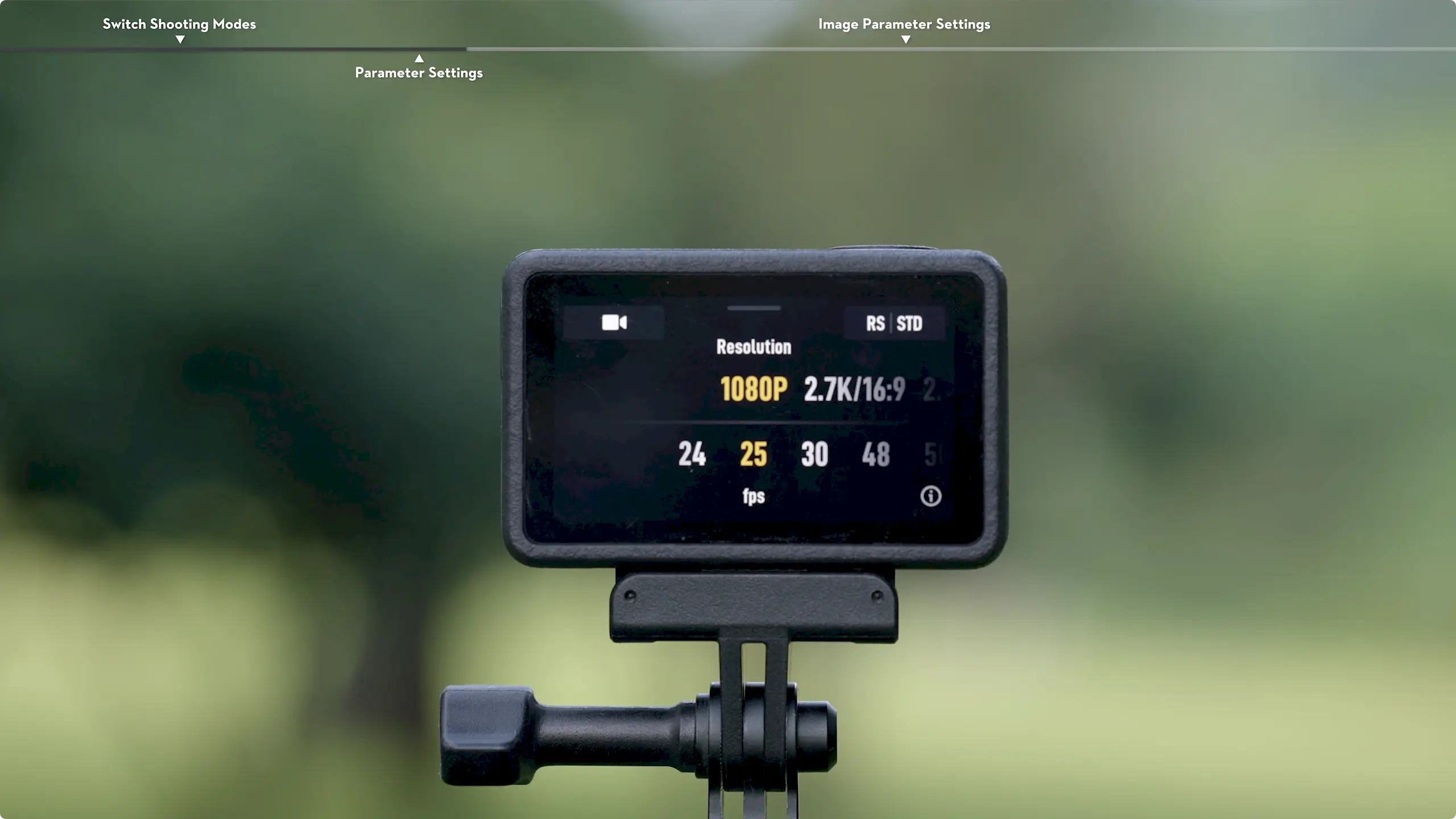 cai dat thong so quay chup tren dji osmo action 5 pro 9.120
