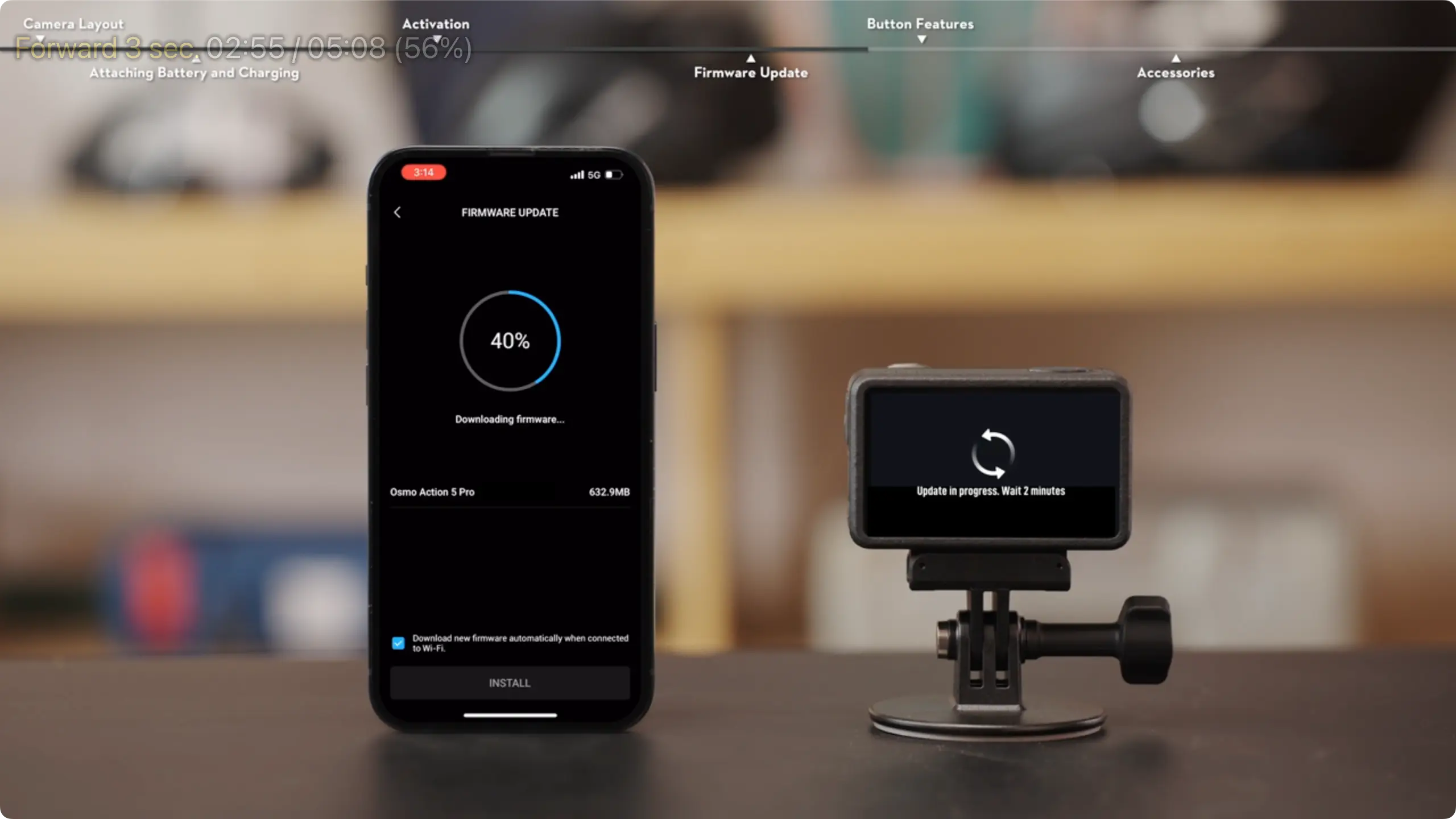 huong dan thiet lap lan dau dji osmo action 5 pro 11.833