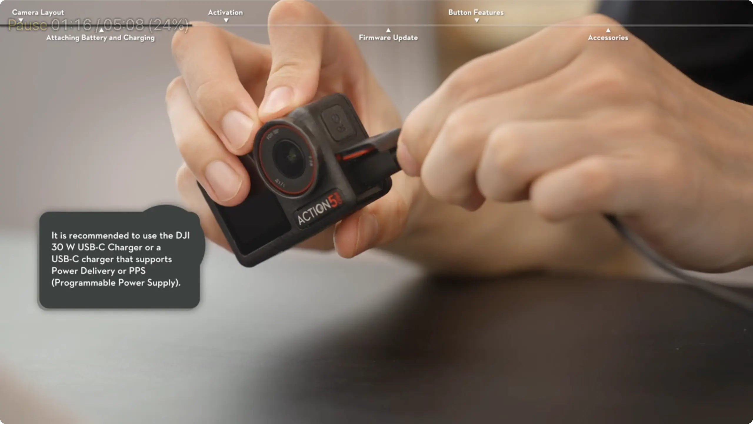 huong dan thiet lap lan dau dji osmo action 5 pro 13.700
