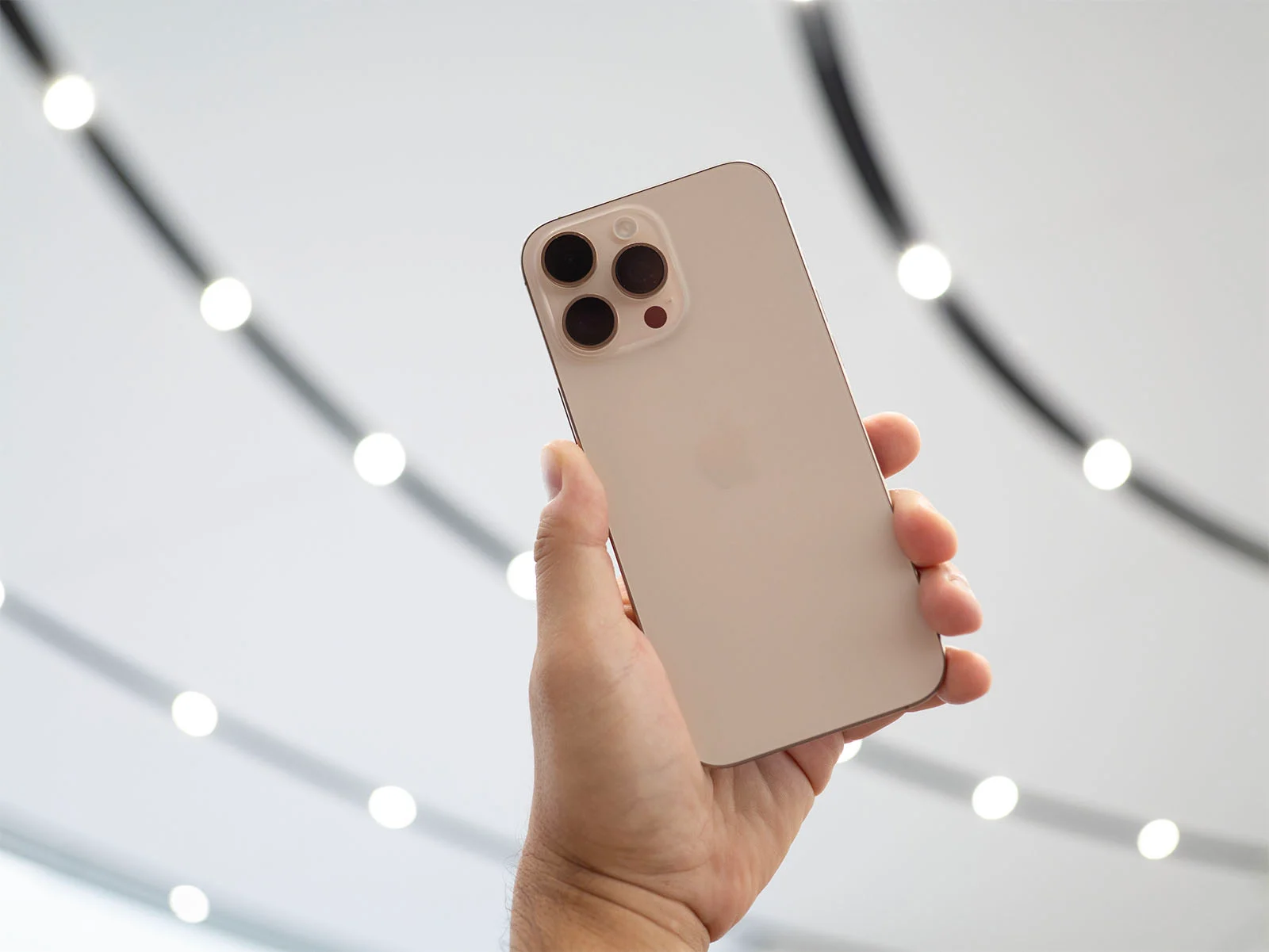 iphone 16 pro in hand