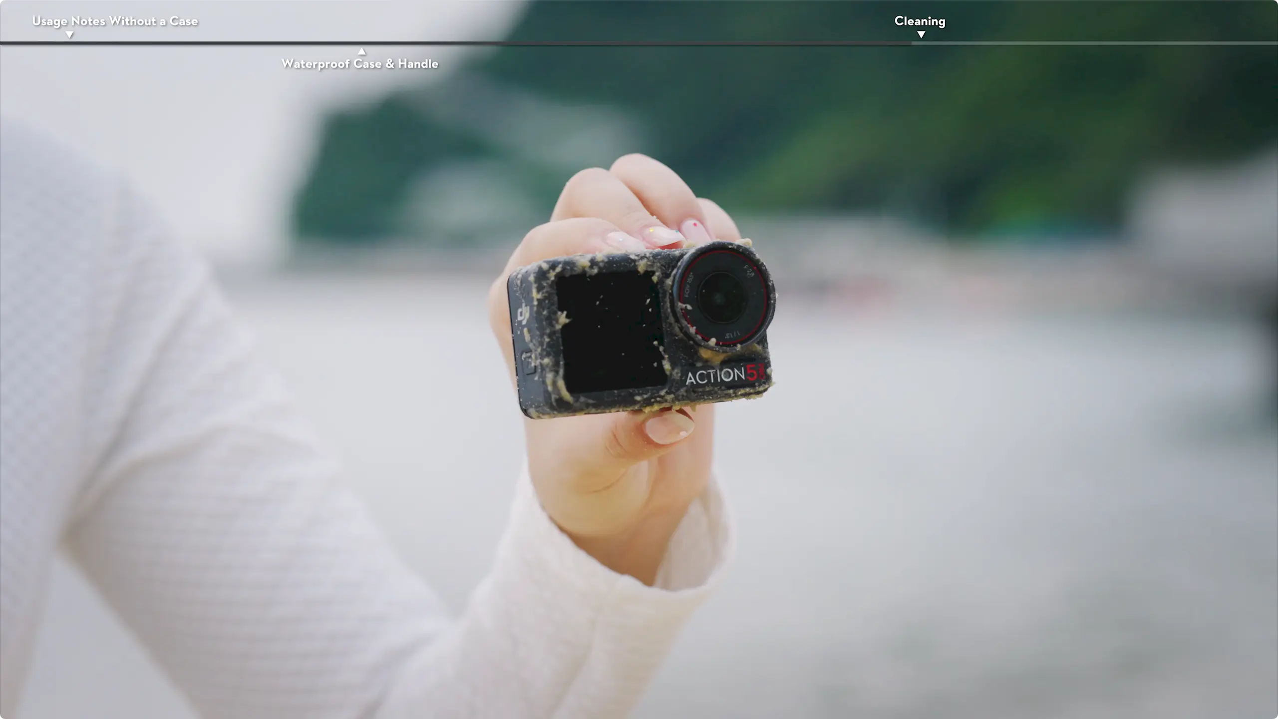 luu y khi su dung dji osmo action 5 pro va osmo action 4 duoi nuoc 12.799