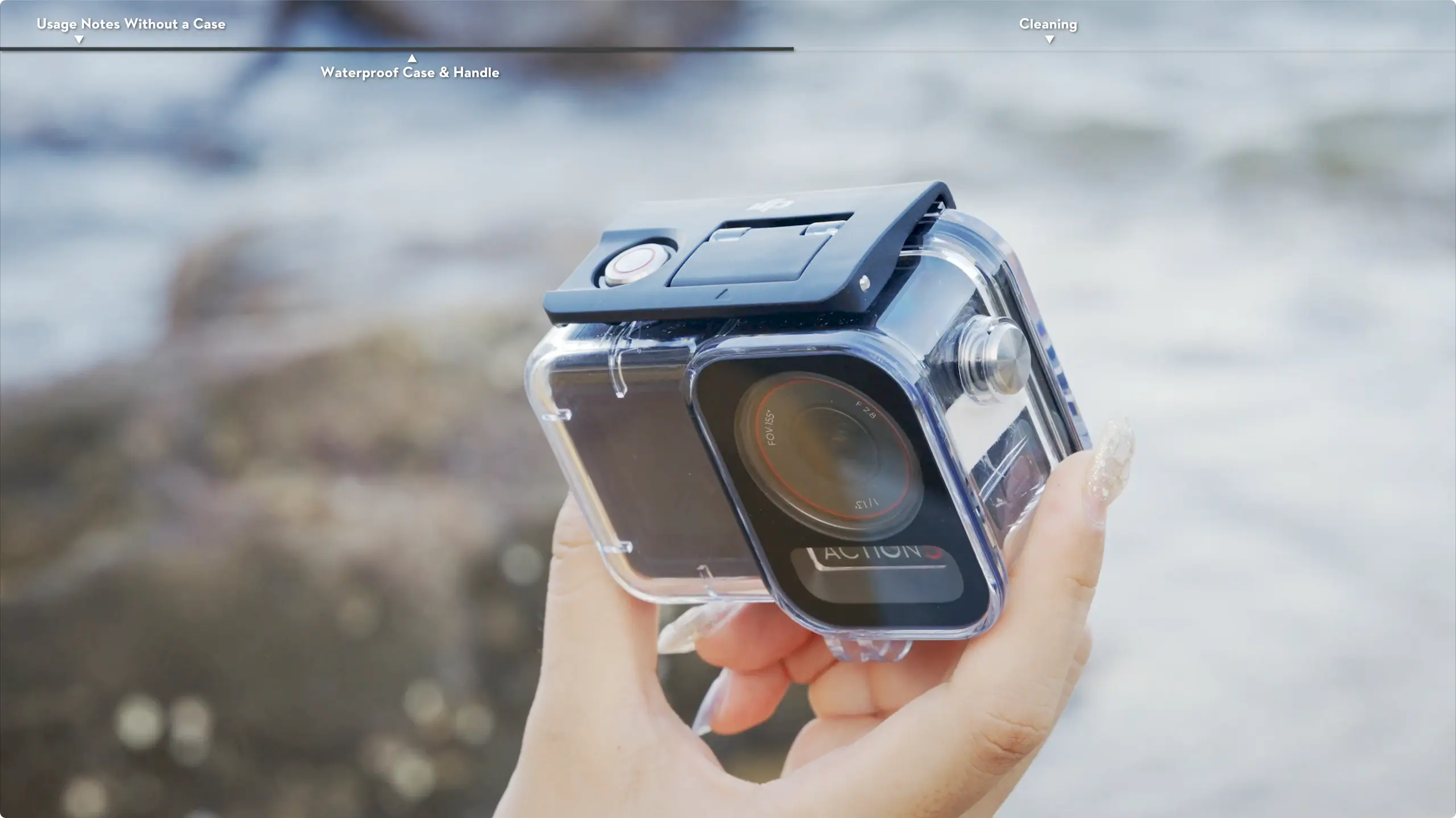 luu y khi su dung dji osmo action 5 pro va osmo action 4 duoi nuoc 9.400